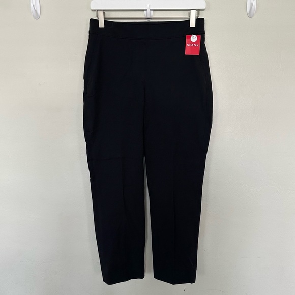 Spanx Polished Ankle Pant in Classic Black Medium Petite - Picture 1 of 10